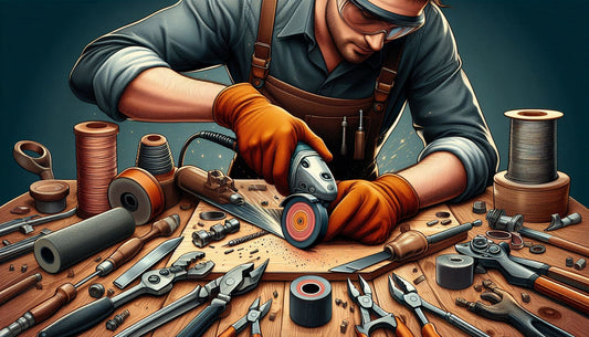 How to sharpen tools using an angle grinder