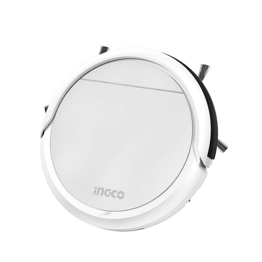 Ingco VCRR30201 Robotic Vacuum Cleaner VCRR | Efficient Cleaning with 2000mAh Lithium Battery, Anti-Winding, and Cliff Detect Sensors