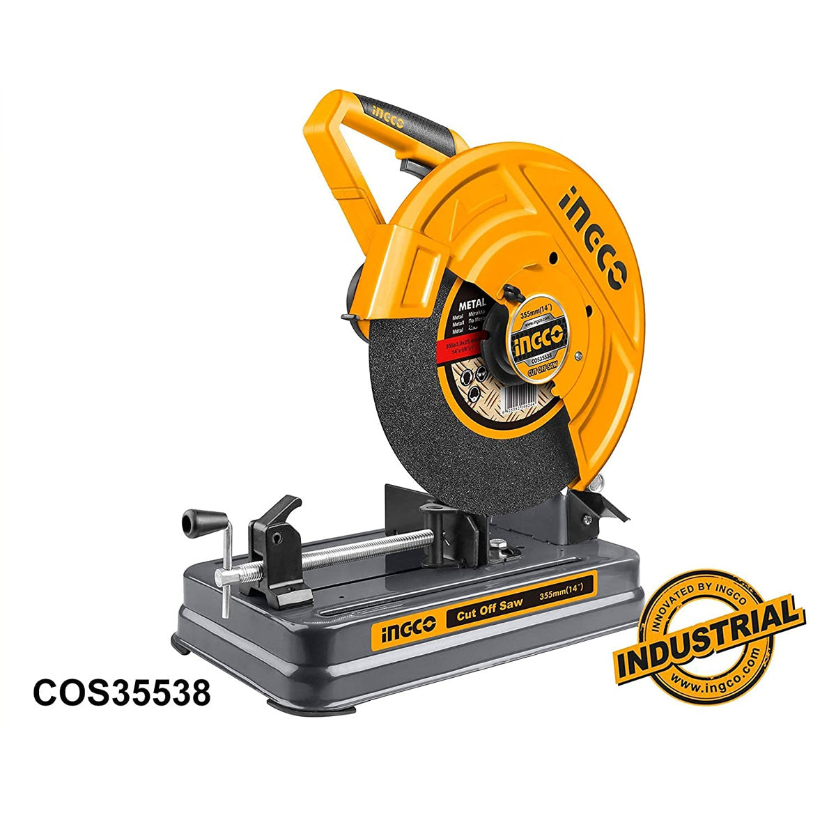 Ingco 355mm 2350W COS35538 Cut Off Saw - Powerful Corded Electric Tool for Precise Construction Cuts