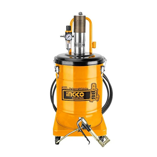 Ingco AGL02301 30L Air Grease Lubricator for Efficient Machinery Lubrication (Max 850g/min, Max 400bar