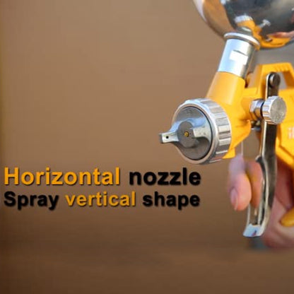 Ingco ASG4041 Air Spray Gun - 400ml Capacity, HVLP Technology, 1.5mm Nozzle, Stainless Steel, Ideal for Auto Paint