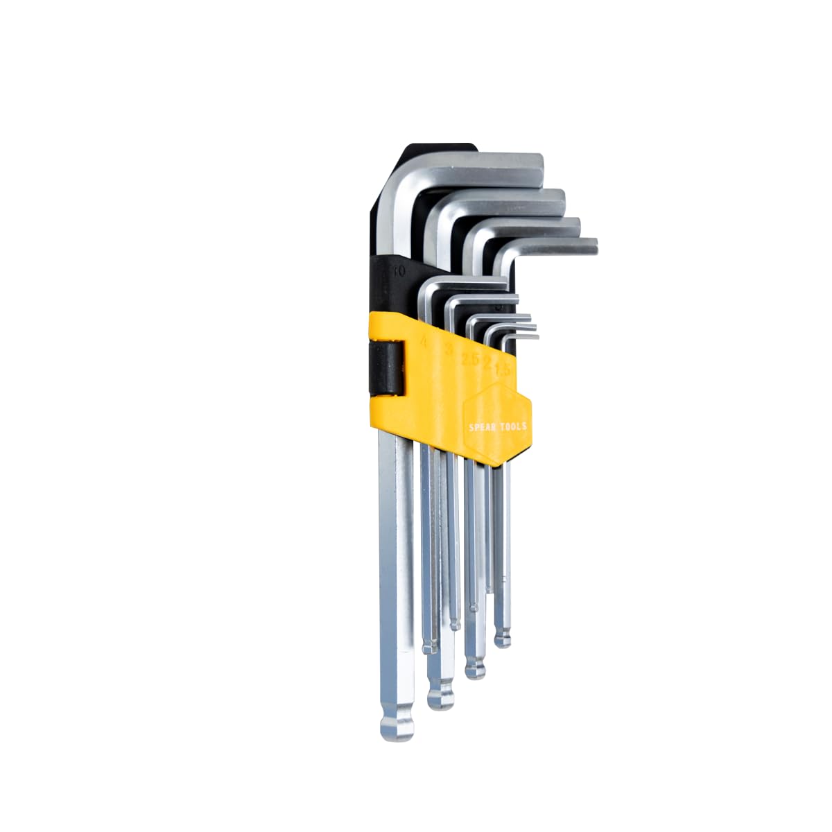 SPEAR 9Pcs Allen Key Trox Set, 1.5mm to 10mm, Chrome Vanadium for DIY, Home, Automobile Applications