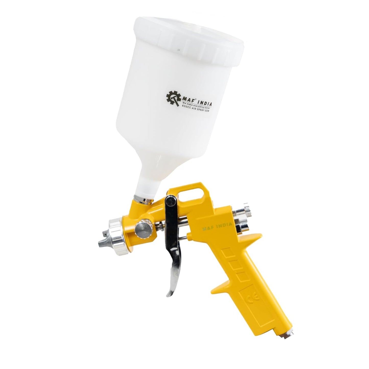MAF PRO ASG6006 Air Spray Gun, 400ml Capacity | 1.5mm Nozzle Stainless Steel | 3-4 Bar Pressure | Suitable for Base Coat Spray Gun for Auto Paint