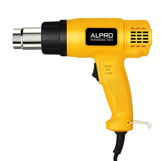 ALPRO HG1800 Heavy-Duty 1800W 220V Heat Gun with Temperature Control (350°C|550°C) for Shrink Wrapping, Packing, Paint Removal, Industrial Applications