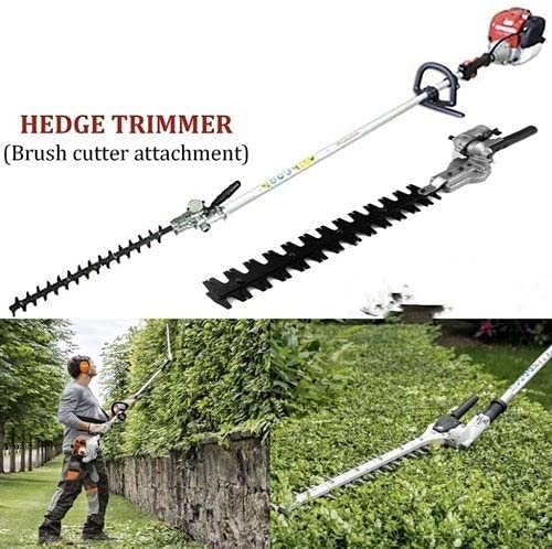 Aegon HTA28-9T-SP - 28 MM Hedge Trimmer Attachment with 9 Teeth, Designed for Brush Cutter Side Pack