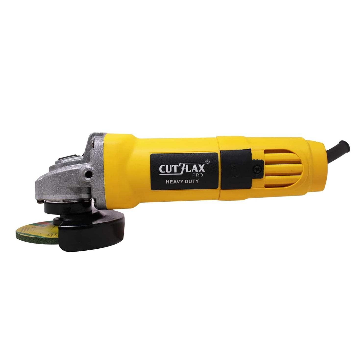 CUTFLAX CF801B Heavy-Duty Versatile Multipurpose Angle Grinder for Grinding, Cutting, Sharpening, Polishing, Removing Rust (1200 W, 4 Inch, Yellow)