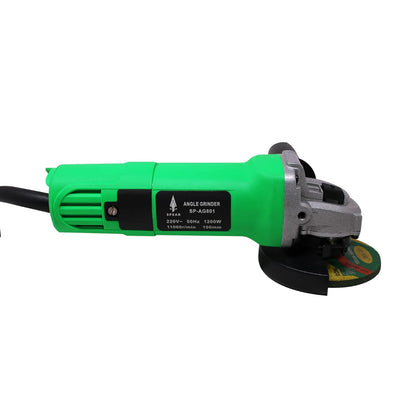 SPEAR SP-AG801 Heavy-Duty Angle Grinder for Grinding, Cutting, Sharpening, Polishing, Removing Rust (1200 W, 4 Inch, 11000 rpm)