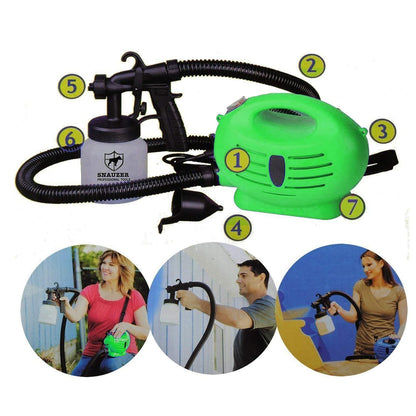 AEGON 650W, 800ML, 5L/M, Paint Zoom Electric Portable Paint Sprayer/Spray Painting Machine - Green