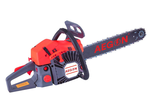 Aegon 62CC 22-Inch Petrol Chainsaw: Heavy-Duty Woodcutting Saw for Farm, Garden, and Ranch