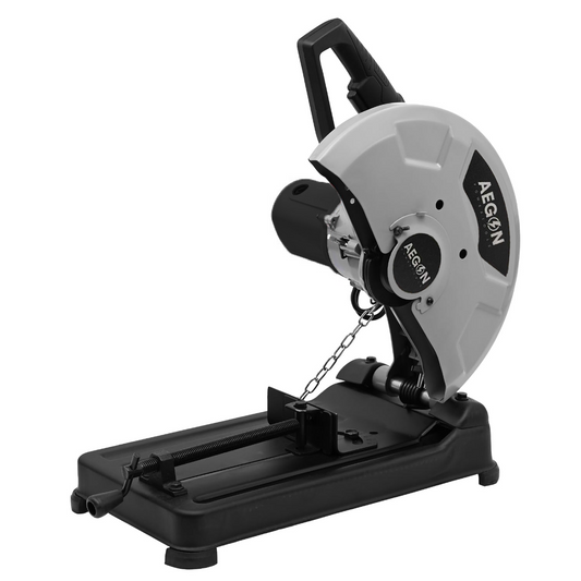 Aegon ACM14-Black- 14 Inch Chop Saw Machine with Locking Chain & Variable Speed (2400 W, 3800 Rpm, 355mm)