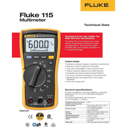 Fluke 115 Field Technicians Digital Multimeter
