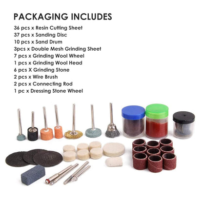 MAF PRO 105-DGA 105 Pcs Rotary Tool Accessory Set for Sanding Polishing Abrasive Dremel Grinding Polishing Cutting Kit