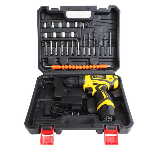 MAF PRO MCK10012 12V 10mm Cordless Impact Drill Set: drill, screwdriver, impact driver. Cordless drill, rechargeable, variable speed. Versatile Electric screwdriver