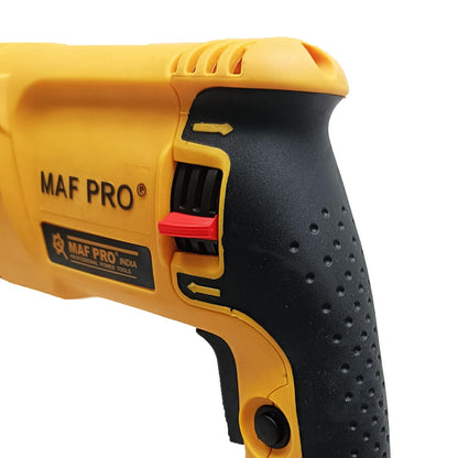 MAF PRO MRH8008 850W 900 RPM 26mm Heavy Duty Variable Speed Reversible Rotary Hammer Drill For Hammering, Drilling & Chiseling on Wood, Metal, Concrete (900Rpm, 4000/min Impact Rate)