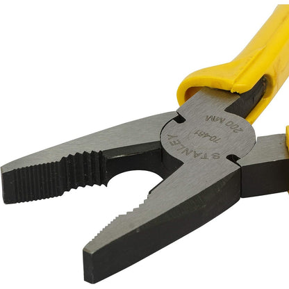 Stanley 70-46 Combination Plier 8 Inch Single Color Sleeve Yellow And Black