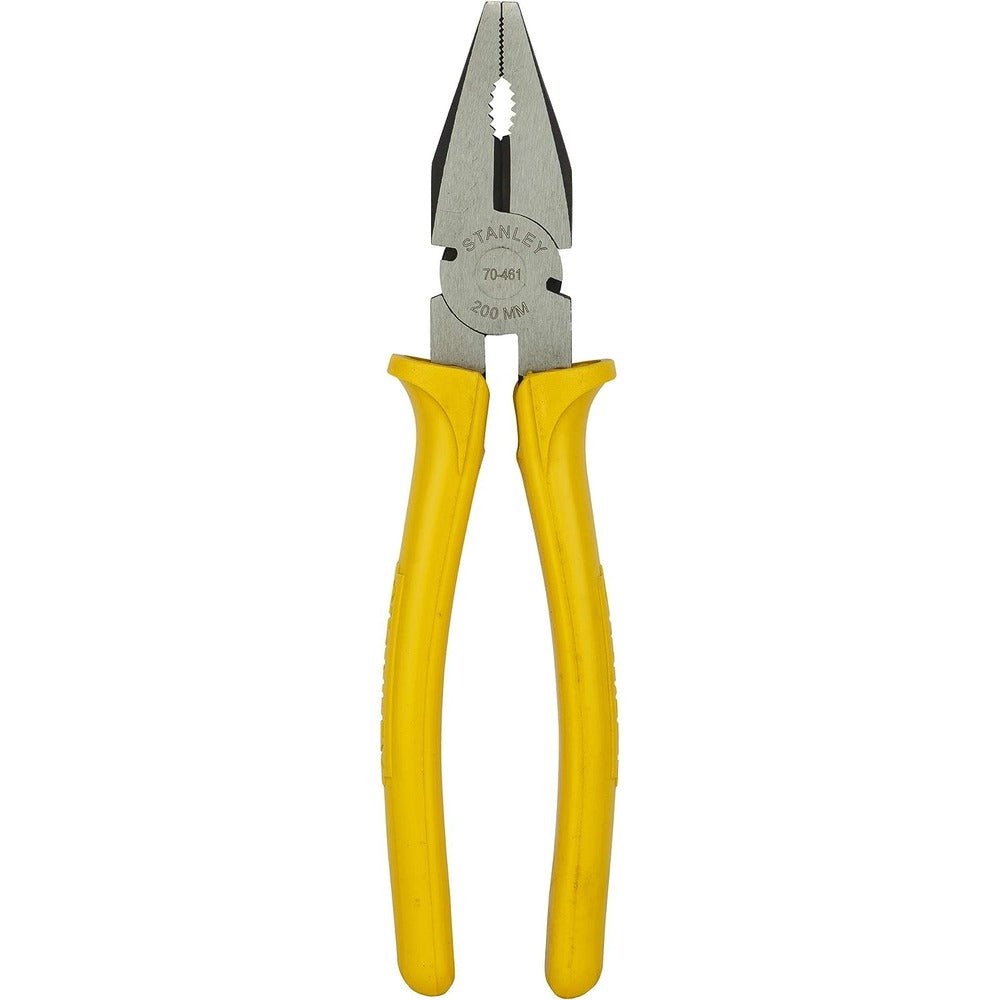 Stanley 70-46 Combination Plier 8 Inch Single Color Sleeve Yellow And Black