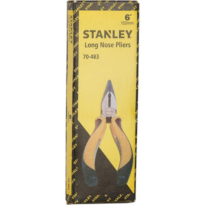 STANLEY 70-483 6'' Sturdy Steel Long Nose Plier