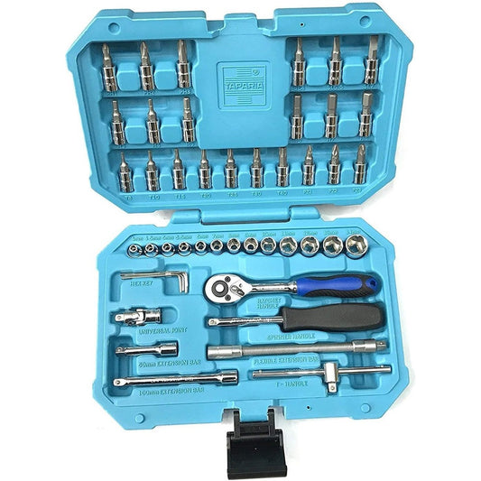 Taparia SA46 Steel Socket Set (Blue, 46 Pieces)