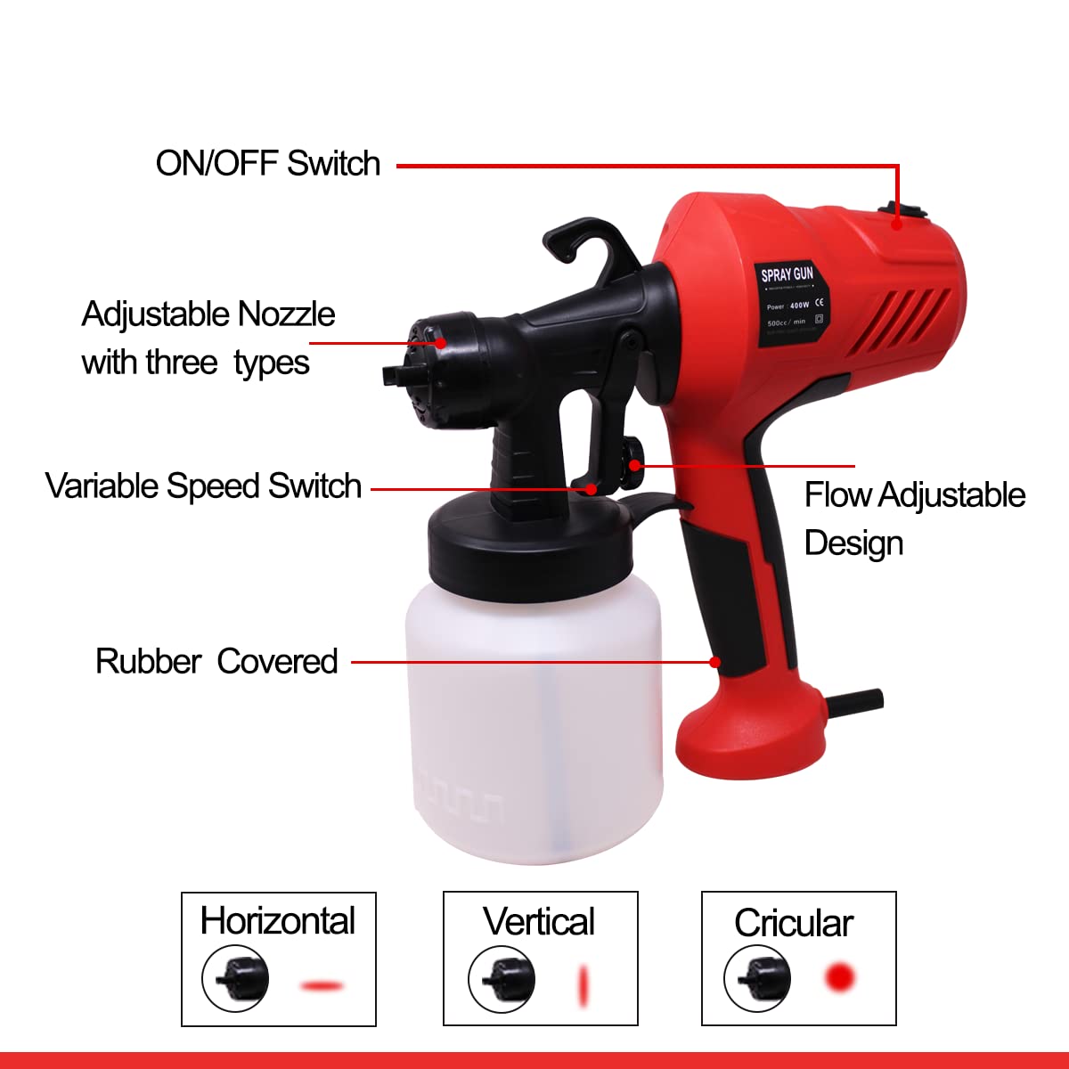 Buy Aegon APSG 800 Multipurpose Electric Paint Spray Gun Online at