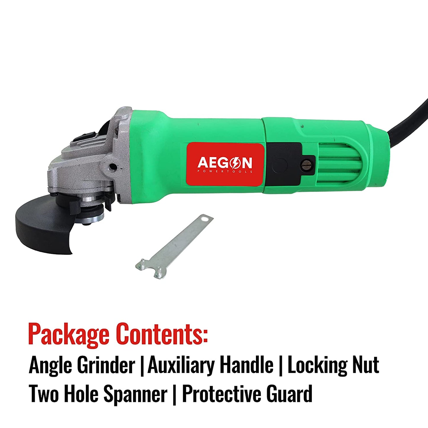 Aegon AG100PA-HD 1200W Heavy Duty 4-inch Angle Grinder Machine (11000 rpm)