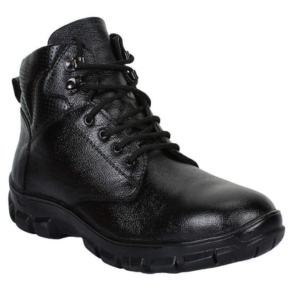 Aegon Tusker Black Industrial Water Resistant Safety Shoes for Men with Steel Toe