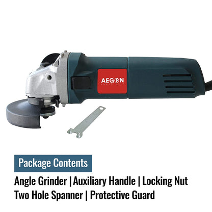 Aegon AG100 - 850W 4-inch Heavy Duty Versatile Multipurpose Angle Grinder (4″/100mm, 11000rpm)